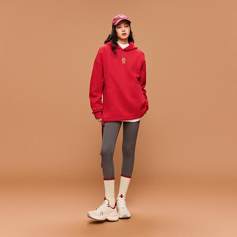 Anta Kyrie Series Dragon Horse Spirit Trendy Fashion Casual Versatile Simple Comfortable Loose Fleece Lined Warm Logo Hoodie 172611718N-2