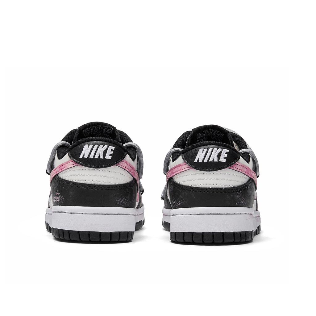 Nike Dunk Heartbeat Gift Box Abrasion Resistant Low Top Skateboard Shoes Unisex Black Pink DD1391-100(Team584--BOX)