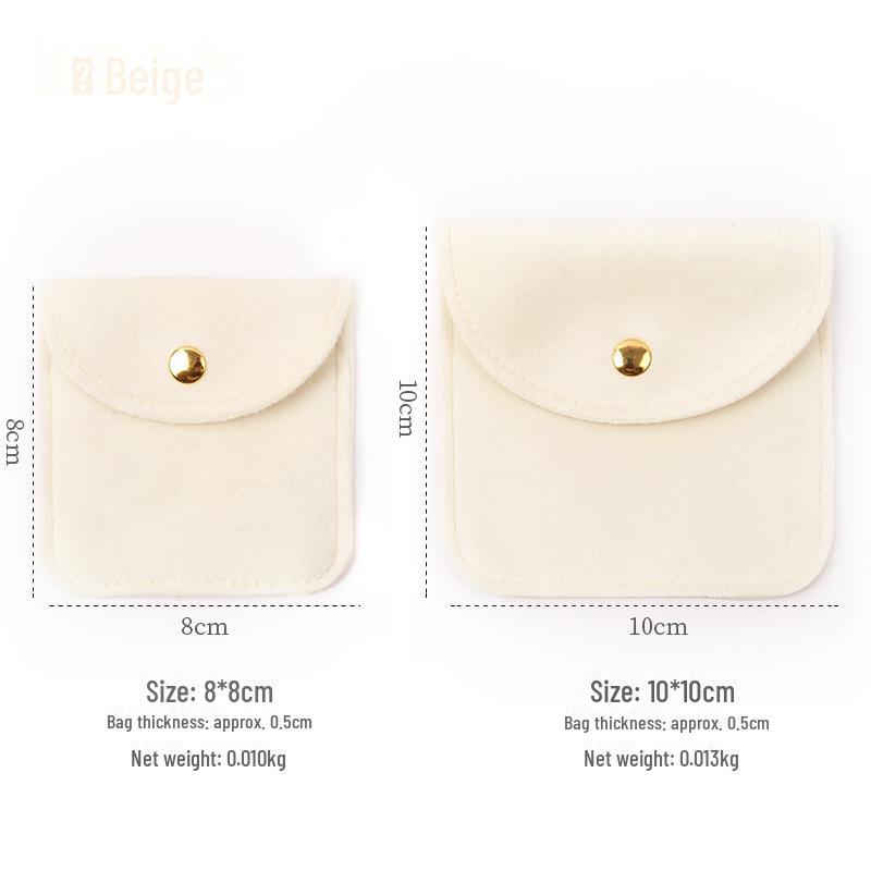 Einfache Samt-Schmuckaufbewahrungstasche für Armbänder und Ringe