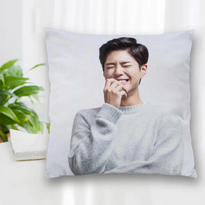 Hot Sale Custom Decorative Pillowcase Park Bo Gum Square Zippered Pillow Cover Best Nice Gift  35X35cm 45x45cm