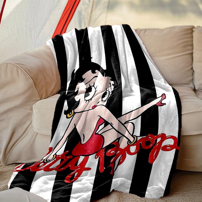 1pc Betty Boop Blanket, Cozy Printed Throw Blanket, A Heartfelt Gift for Your Family and Friends