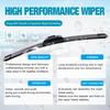 OEM Quality 26''+18'' Premium All-Season Auto Windshield Natural Rubber J-Hook Wiper Blades(Pack of 2)