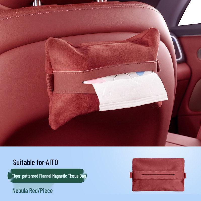 AITO M7 M8 M9 Magnetic Car Tissue Box: Fits 26 Models, Pull-out Storage & Decoration Accessory.
