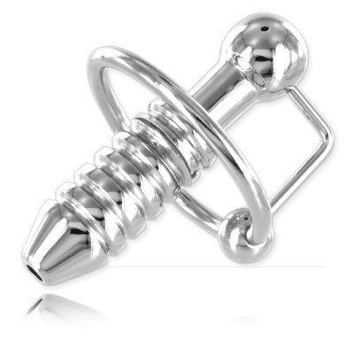 Torpedo 12mm Pierced Urethral Plug - Stainless Steel - Pierced Urethral Plugs