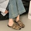 2025 French bag head half slippers women's summer wear new pleated Mueller women's shoes one-pedal low-heeled slippers