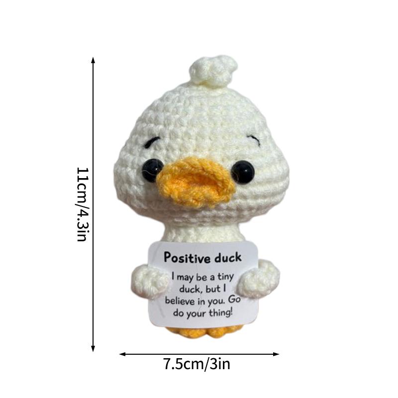 Cute Crochet Animals Ornament Frog Sea Turtle Duck Fox Ornament Desk Accessories Hand-knitted Figurine Finished Crochet Doll