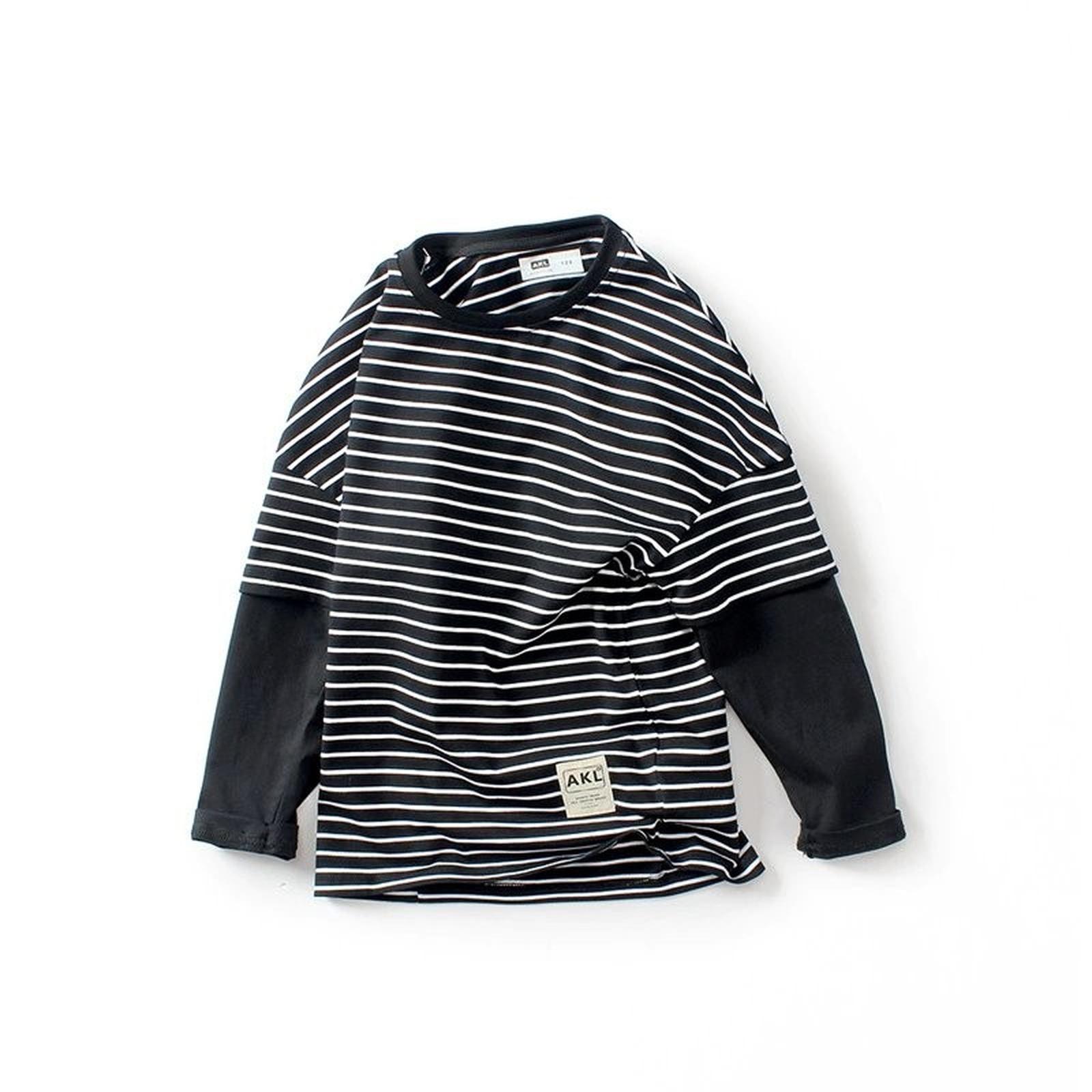 Boys  Long Sleeve T-Shirt Undershirt For Kids 150 чёрный
