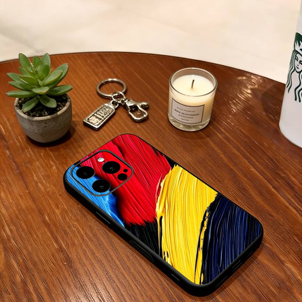

Textured Oil Painting Phone Case Soft Silicone black For IPhone 17 16 15 14 13 12 11 X XR Plus Pro Max Plus iPhone12ProMax