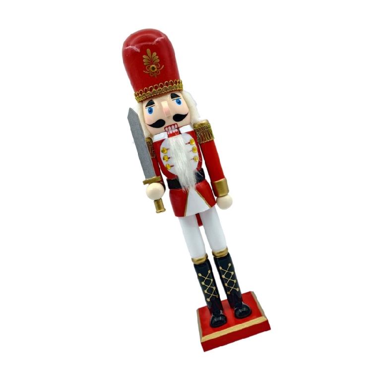 Christmas Nutcrackers Ornament Wood Nutcrackers Soldier Decorations for Christmas Figures Gift