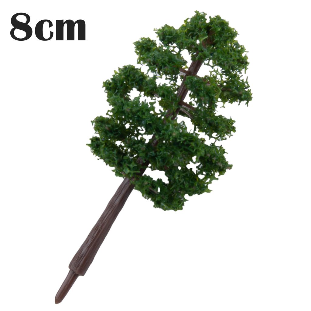 Model Green TreesPlastic Model Tree Scenery Railroad Decor Landscape Train Layout DIY Garden Scenery Miniature Toys For Kids