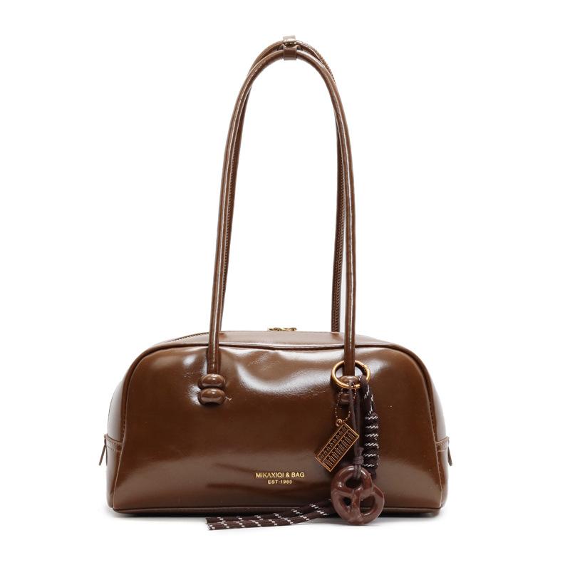 Premium texture retro baseball bag women's autumn and winter casual versatile shoulder bag large capacity hand bag