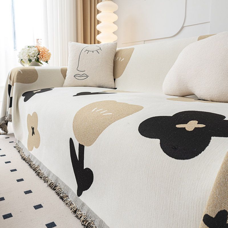 Ins Style Nordische Überdecke Handtuch Nap Decke All-Inclusive Universalbezug Bezug Vier Jahreszeiten Universal Rutschfestes Sofakissen Einteilig