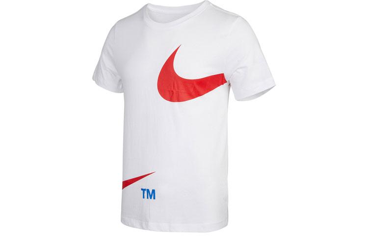 

Nike T Shirts Men s White Crew Neck Moderate Straight Fit DD3350-100 XXL