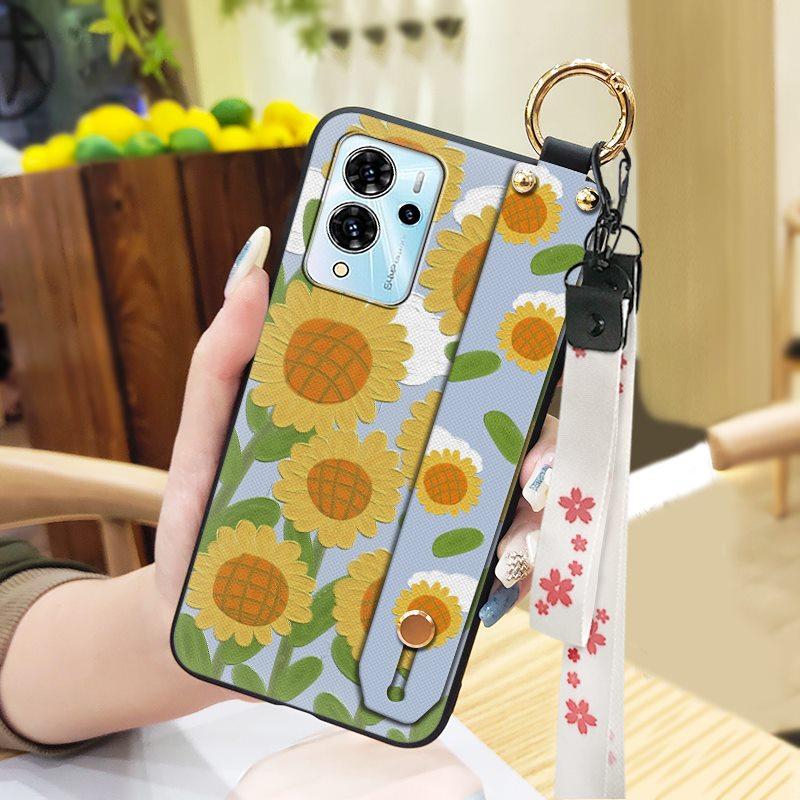 Ring Wristband Phone Case For ZTE Blade V40 Pro Phone Holder Anti-dust Fashion Design Dirt-resistant Waterproof Durable