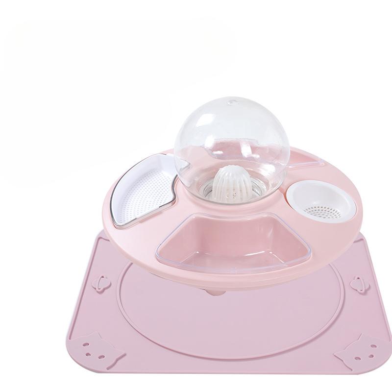 

Многофункциональная кормушка для кошек, автоматическая миска для питья, миска для травы, противоударная миска для еды, миска для риса, миска для воды 39.5*9.5*24.5 cm