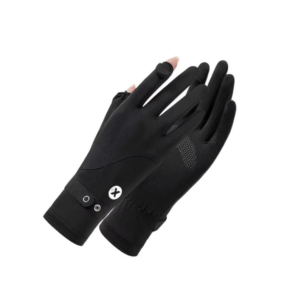 Ice Silk Sun Protection Riding Gloves Breathable Summer Driving Mittens  Summer