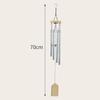 Classic 26 Inch Aluminum Pipe Wind Chimes With Wooden Hanging Tag Farmhouses Terraces Gardens Balcony Corridor Decoration