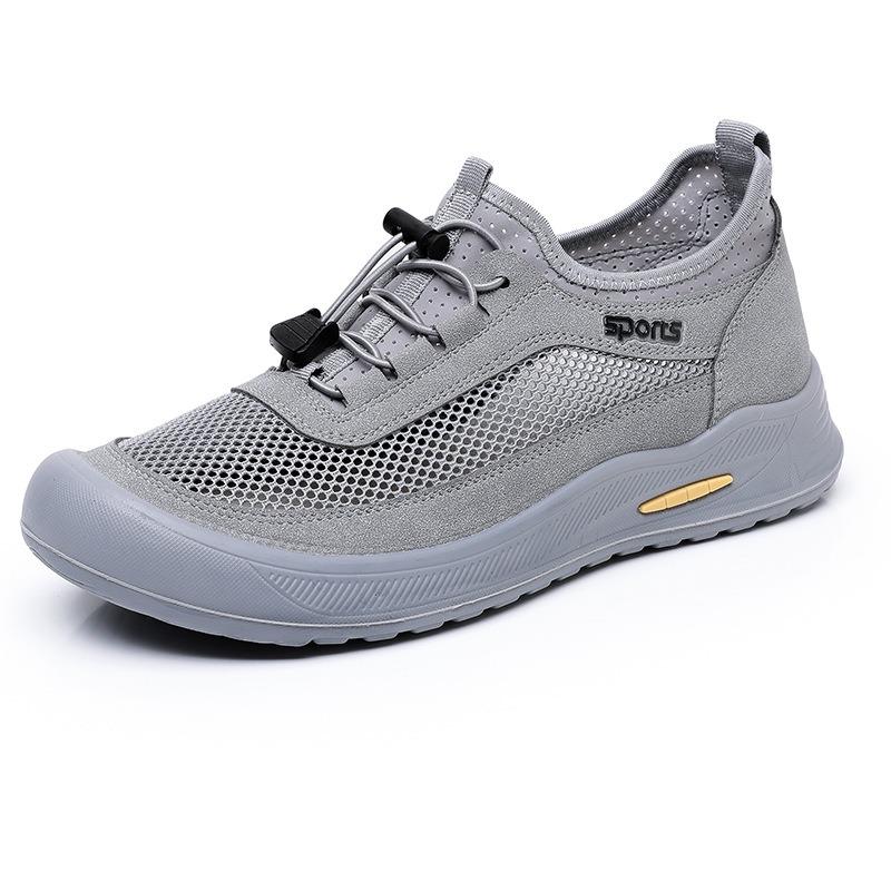 Shoes men's spring and summer new breathable fly-woven mesh single shoes versatile sports lightweight casual soft sole one pedal