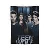 Dylan O'Brien Teen Wolf Decken Flanell Vintage Atmungsaktiv Überwurfdecken für Zuhause Herbst/Winter,