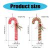7Pcs Candy Cane Shape Christmas Ornament for Festives Season Decoration Colorful Hanging Charm Stylish Window Pendants