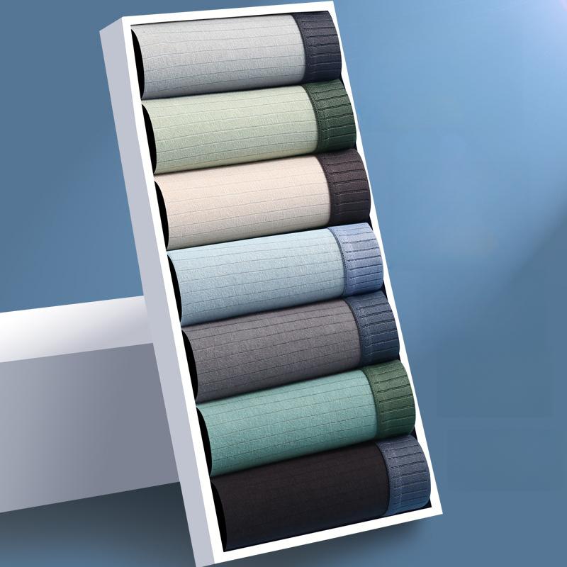 

7 шт. мужское нижнее белье мужские трусы из чистого хлопка с четырьмя углами хлопковые антибактериальные трусы-боксеры для подростков и мальчиков 4XL