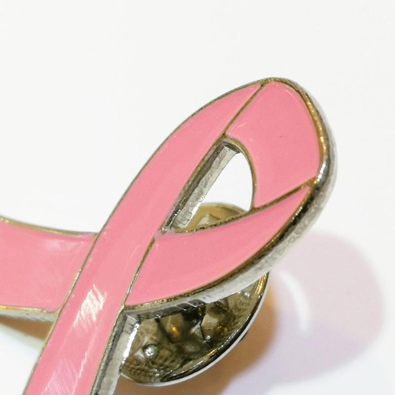 Damskie Broszki Różowa Wstążka Świadomość Walki z Rakiem Piersi