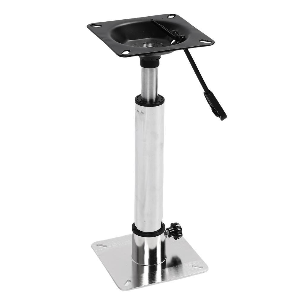 Boat Seat Pedestal Base Mount Kit Stainless Steel Adjustable 400 500mm Thread Rotatable for Yachts Ships Pontoon Bridge