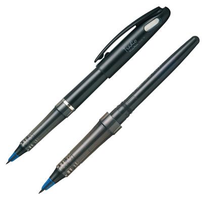 PENTEL Tradio Plaman Pen with Blue Refill Set Water-Based (AMZ-TRJ50-CR)