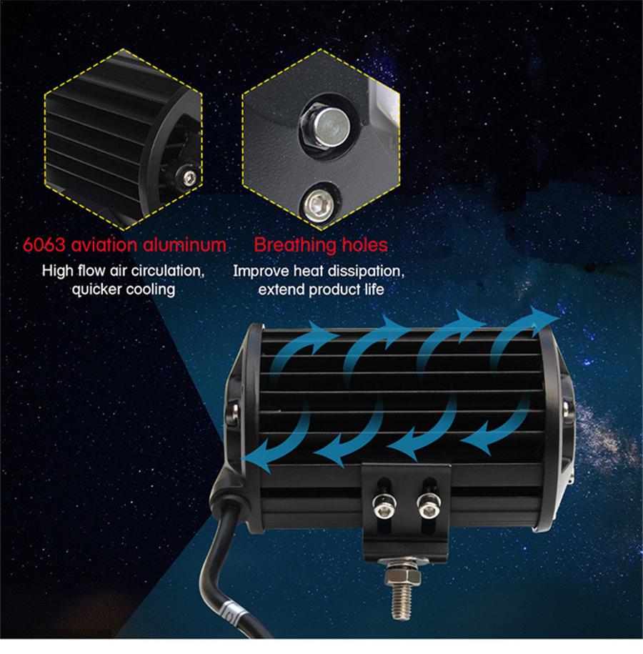 2PCS 9D Side Shooter Led Pods