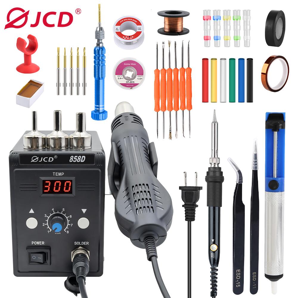 JCD 858D 700W Heißluftpistole Station Digitale Lötkolben BGA Rework Station Heißluftpistole Schweißgerät