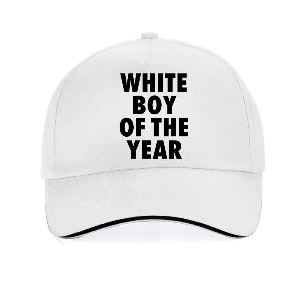 WHITE BOY OF THE YEAR print Graphic baseball cap Casual Street Fashion Unisex snapback hats outdoor Breathable adjustable hat