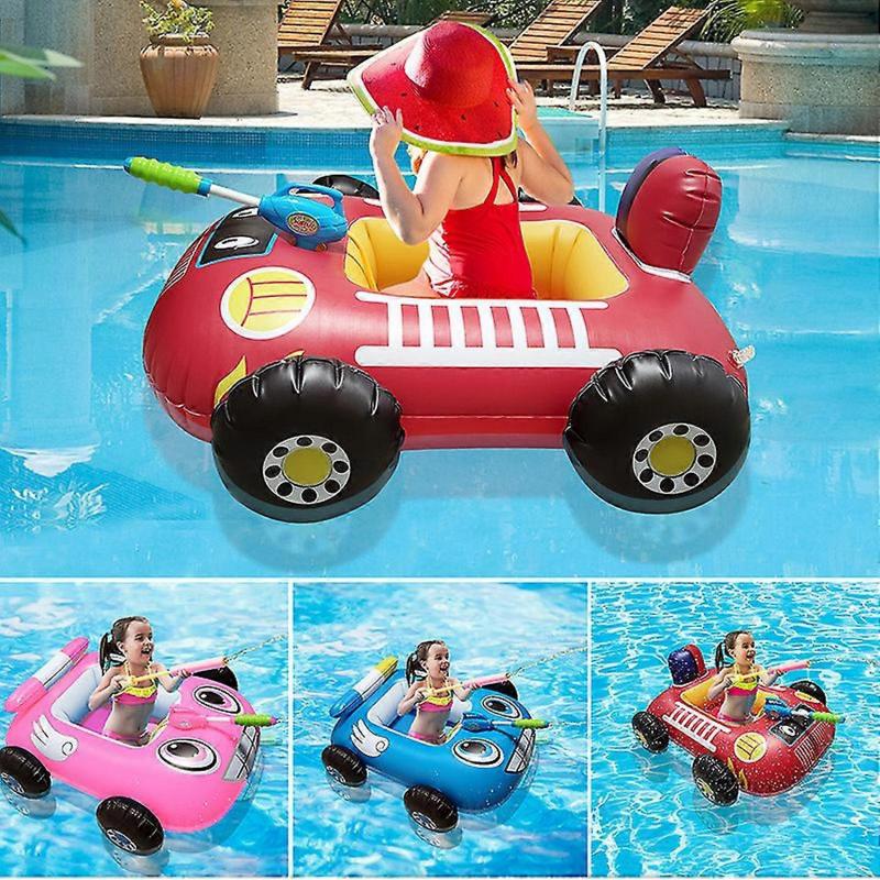 Children Inflatable Car Pool Floating Toy Portable Swimming Ring Summer Water Entertainment Toy