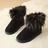 Snow Boots Women's Winter 2025 New Versatile Winter Shoes Students Cute Velvet Thickened Warm Outer Wear Cotton Shoes