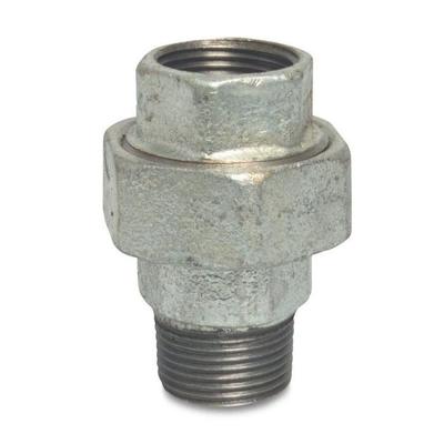 Gewindefitting aus Temperguss Flachform Typ 3/4" IG x 3/4" AG