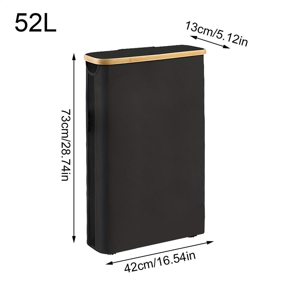 Toilet Paper Holder 52L Paper Roll Storage Basket With Lid And Handle Foldable Toilet Roll Organizer For Bathroom Shower Home