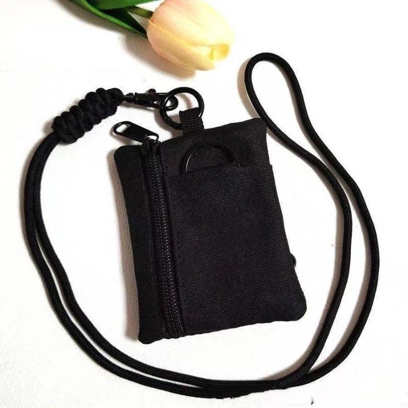 Wasserdichte Leichte Oxford Mini Taktische Tasche Karabiner Reißverschluss Schlüsselhalter Münz-Kartenbeutel Outdoor Wandern Herren Geldbörse