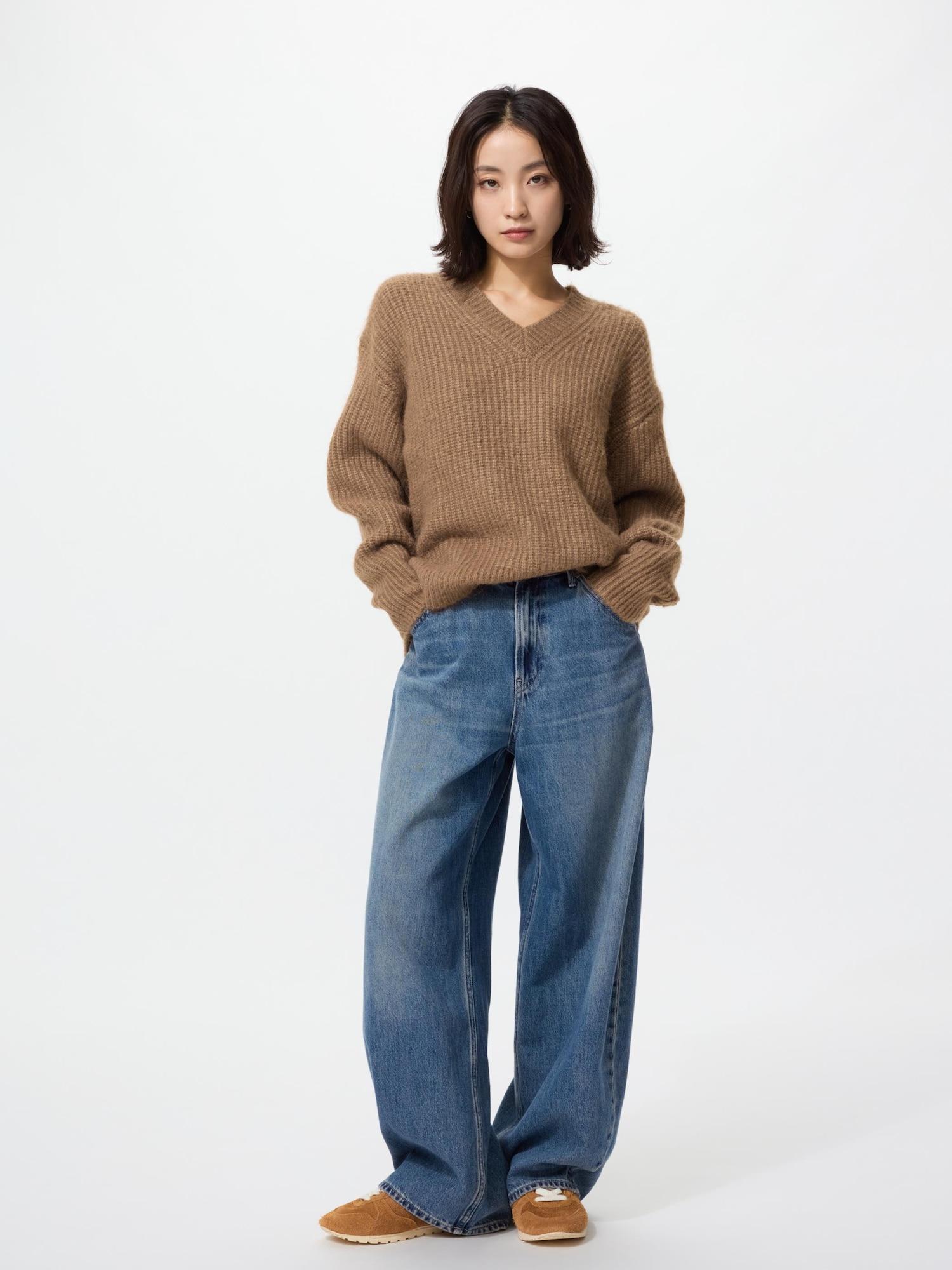 

Джинсы Uniqlo Baggy Curve укороченной длины 67 BLUE/27