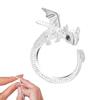 Dragon Adjustable Knitting Crochet Loop Ring Knittied Yarn Guide Finger Faster Holder Thimble Crocheters Thread Ring Sewing Tool