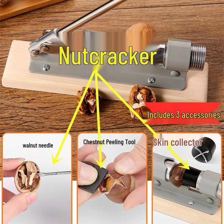 Chestnut & Walnut Cracker Nut Shelling Tool Gourmet Food Gadget