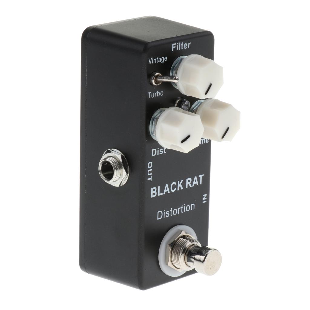 

Mini Distortion Pedal Guitar Effects Processor Aluminum Alloy True Bypass for Pedalboard Guitar чорний