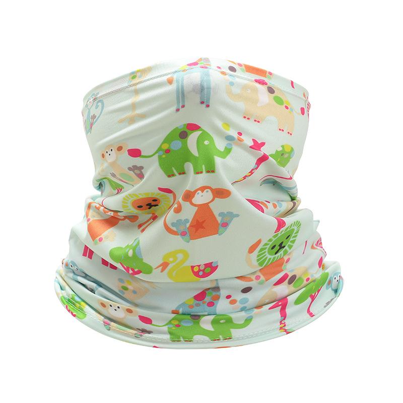 Dziecięcy Lodowy Chustogrzbiet Lato Dzieci Twarz Szyja Osłona Przeciwsłoneczna Kołnierz Gaiter Bandana Szalik Pyłoszczelny Sporty Zewnętrzne Nakrycie Głowy Szaliki
