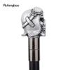 Silver Resin Skull Head Walking Cane Fashion Decorative Steel Walking Stick Gentleman Elegant Cosplay Cane Knob Crosier 92cm