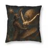 Moonlight Pirouette Steampunk Ballet Square Pillowcase Polyester Linen Velvet Pattern Zip Decor Car Cushion Cover