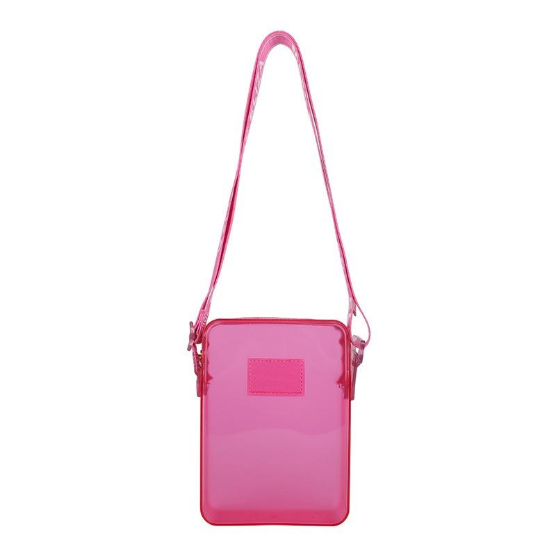 Shoulder bag Fashion small square bag bag Transparent handbag Messenger bag Women's mobile phone bag Women's messenger bag