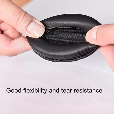Ear Pads Dust-proof Protein Faux Leather Elastic Headphone Earmuff for ATH-SJ33/SJ55/ES7/ESW9