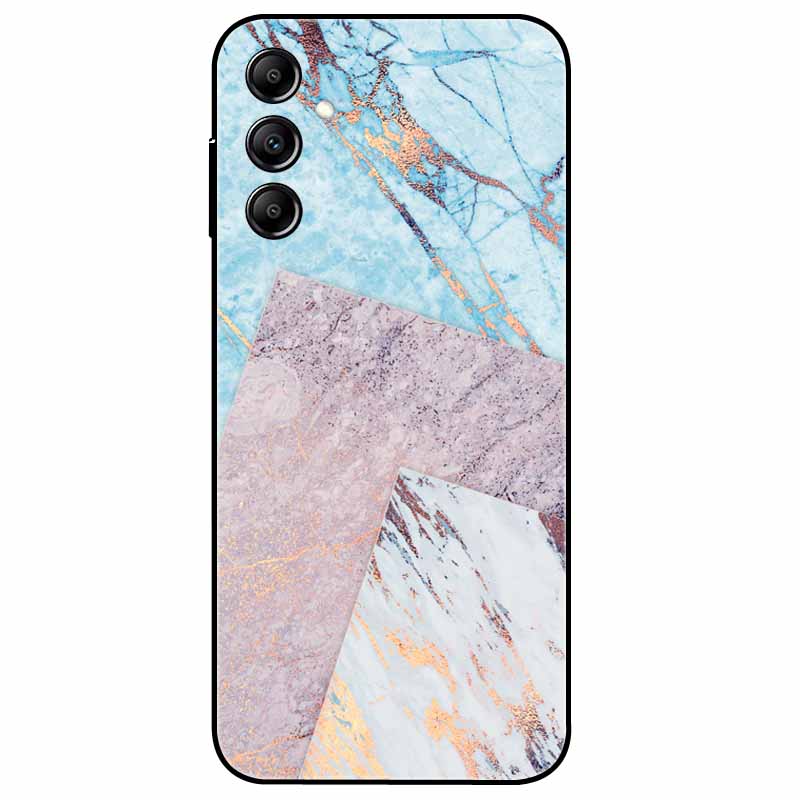 Hülle Für Samsung Galaxy A54 5G A34 A24 S23 Hülle Blume Marmor TPU Weiche Silikonhülle für GalaxyA54 A 34 Bemalte Handyhüllen