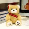 2025 Cute New 25cm Cartoon Doctor Bear Plush Doll Doctor Cap Bow Tie Graduation Bear Animal Stuffed Home Decor For Students Gift