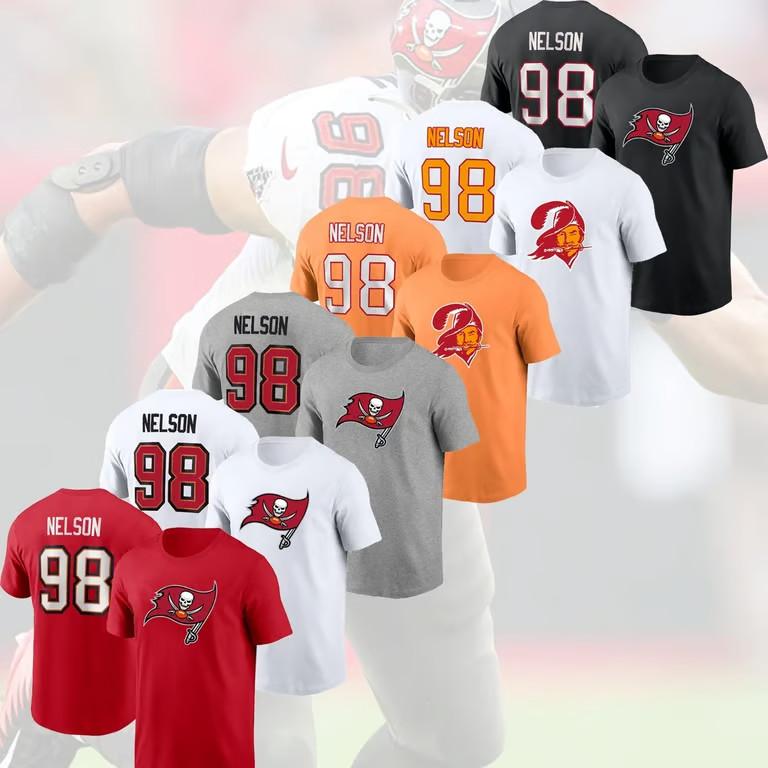 ГОРЯЧИЙ А. Нельсон #98 ТБ Букс 2025 Имя и номер игрока Подарок для фаната Унисекс Футболка M