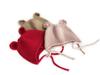 Children's Cute Knit Hat with Round Ears - Autumn/Winter Wool Hat with Drawstring and Ear Protection for Boys and Girls