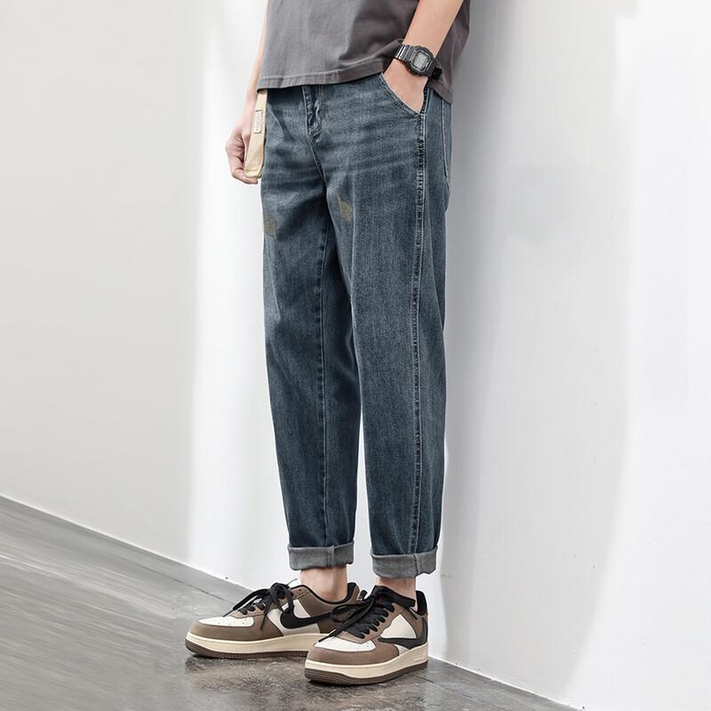 TonLion Men's Relaxed Fit Straight Leg Denim Jeans